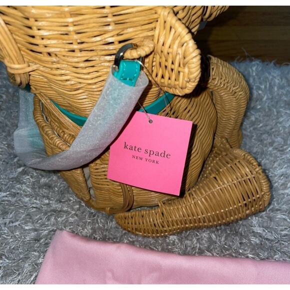 KATE SPADE Limited Edition “Georgia” Wicker Monkey Bag - Picture 11 of 16